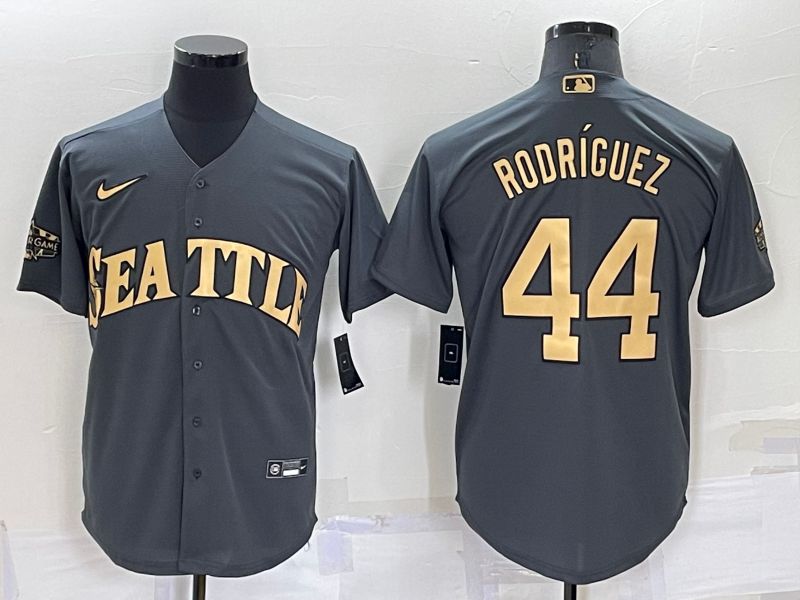 Men Seattle Mariners 44 Rodriguez Grey 2022 All Star Nike MLB Jerseys